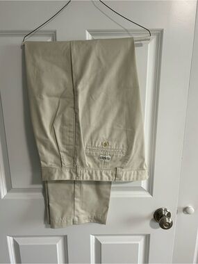 Polo Ralph Lauren Men's Khaki Dress Pants - Classic Straight Fit 38/32
